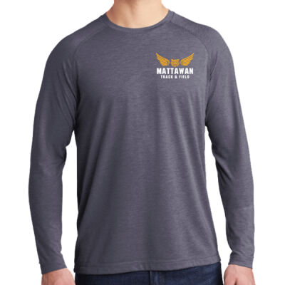 PosiCharge® Long Sleeve Tri-Blend Wicking Raglan Tee Thumbnail